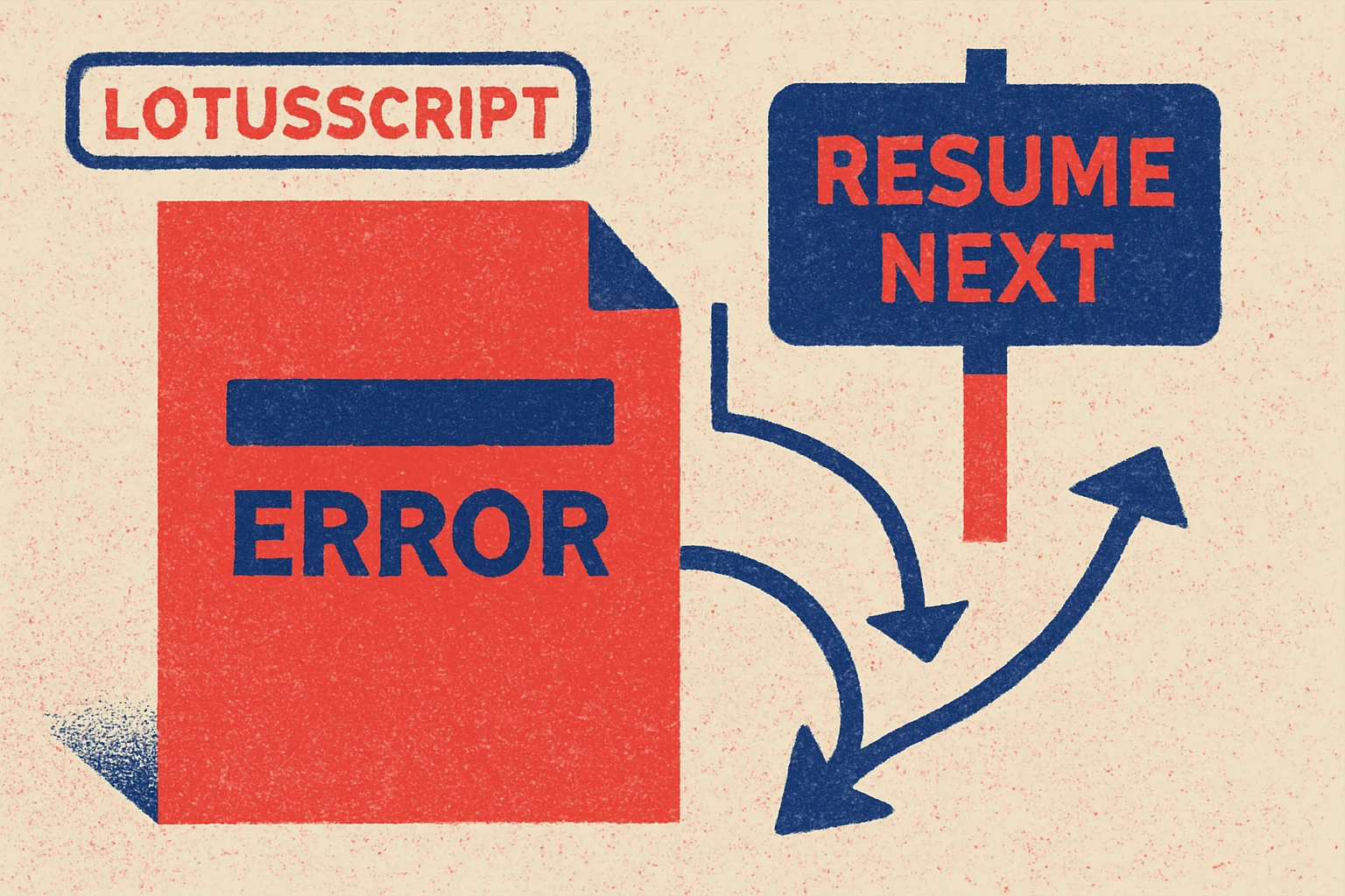 LotusScript Error Handling: On Error Is Per-Procedure, and Resume Next Is Not 'Ignore Errors'