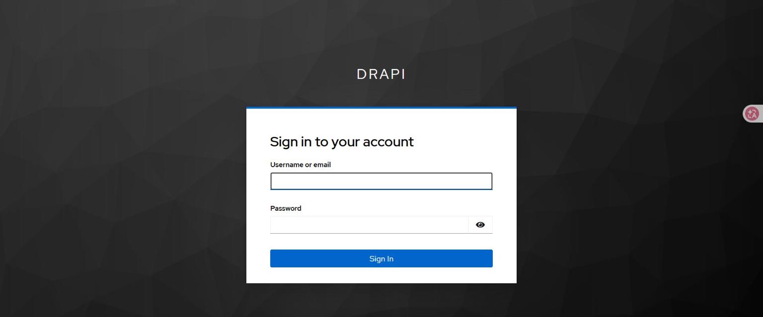 Keycloak DRAPI realm 登入頁